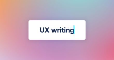UX writing button
