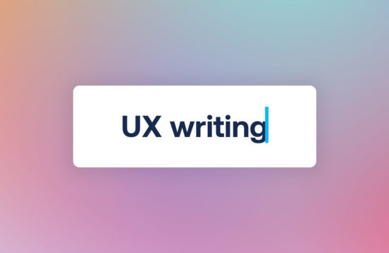 UX writing button